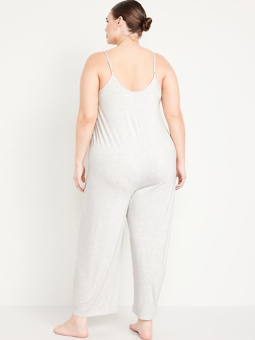 Image number 6 showing, Knit Jersey Pajama Jumpsuit