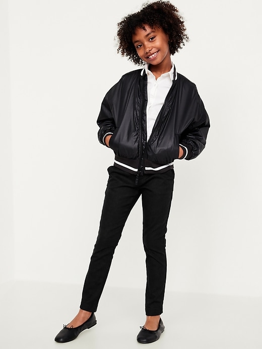 Image number 3 showing, Skinny School Uniform Pants for Girls