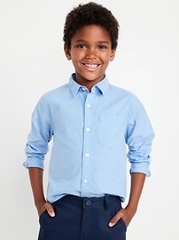 Image number 1 showing, Lightweight Oxford Uniform Shirt for Boys