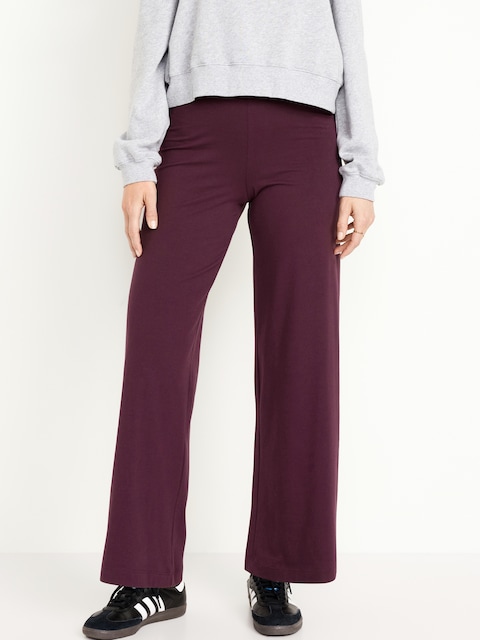 High-Waisted Fashion Wide-Leg Leggings - Raisin Arizona