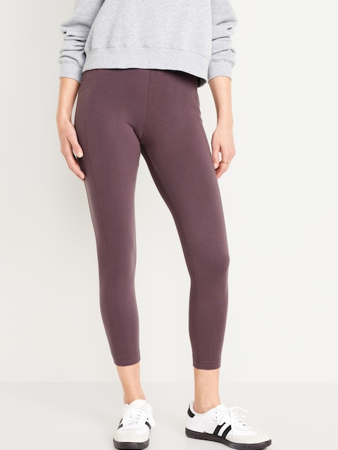High-Waisted Fashion Layering 7/8 Legging