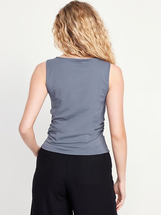 Image number 2 showing, Sleeveless Double-Layer Top