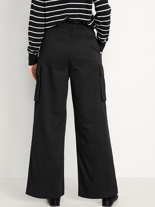 Image number 8 showing, Extra High-Waisted Super Wide-Leg Cargo Pants