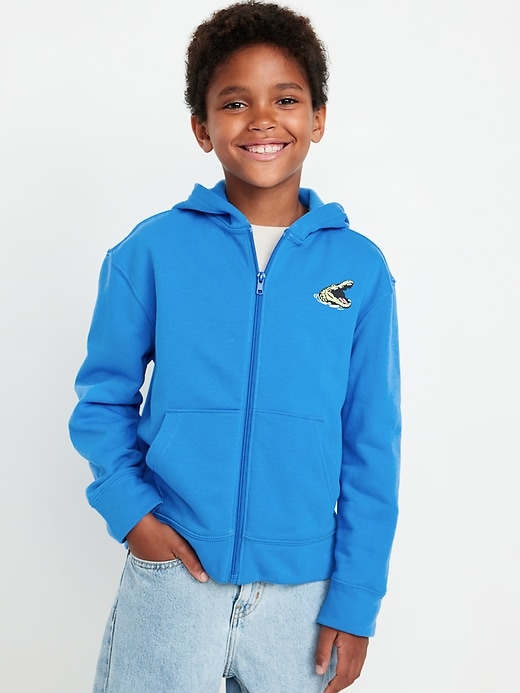 View large product image 1 of 4. Graphic Zip-Front Hoodie for Boys
