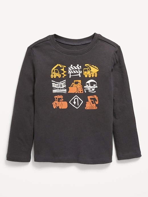 View large product image 1 of 2. Long-Sleeve Graphic T-Shirt for Toddler Boys