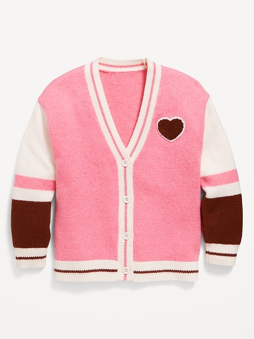 View large product image 2 of 3. SoSoft Button-Front Cardigan Sweater for Girls