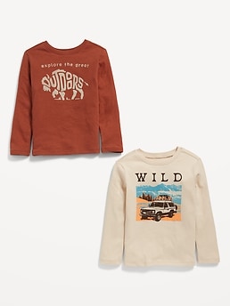 ★COOR★ 2PACK COMPACT COTTON LONG SLEEVE T-SHIRT CMF2TS02V- Amazon.com: Carter's Little Boys' Long Sleeve 2-Pack Cotton
