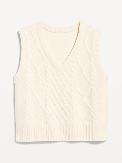 Image number 4 showing, SoSoft Cable-Knit Vest