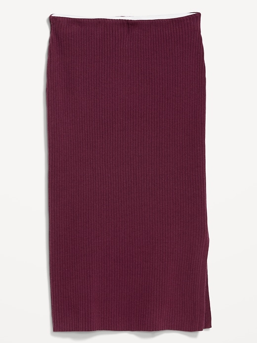 Image number 4 showing, High-Waisted SoSoft Ribbed Midi Skirt