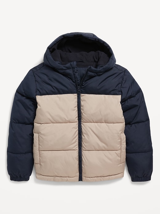 View large product image 2 of 3. Water-Resistant Quilted Puffer Jacket for Boys