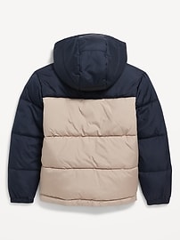 View large product image 3 of 3. Water-Resistant Quilted Puffer Jacket for Boys