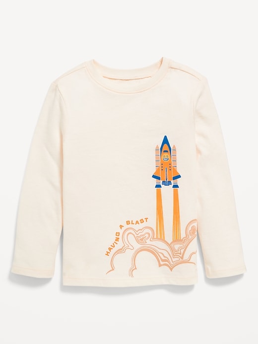 View large product image 1 of 1. Long-Sleeve Graphic T-Shirt for Toddler Boys