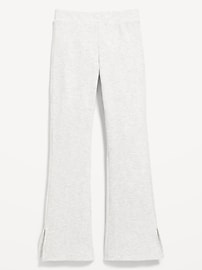 View large product image 4 of 5. Plush High-Waisted Ribbed Flare Pants for Girls