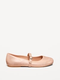 View large product image 3 of 4. Faux-Leather Ballet Flats for Girls