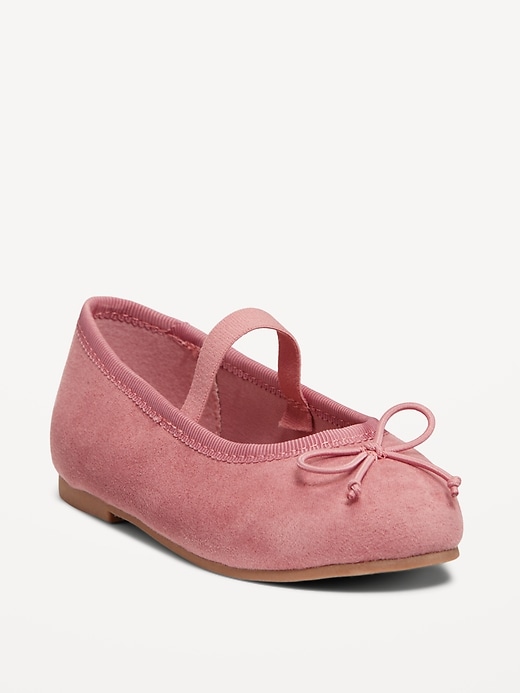View large product image 1 of 4. Faux-Suede Ballet Flats for Toddler Girls