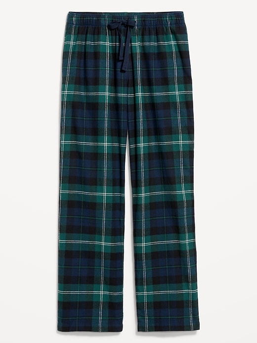 Image number 4 showing, Mid-Rise Flannel Pajama Pants for Women