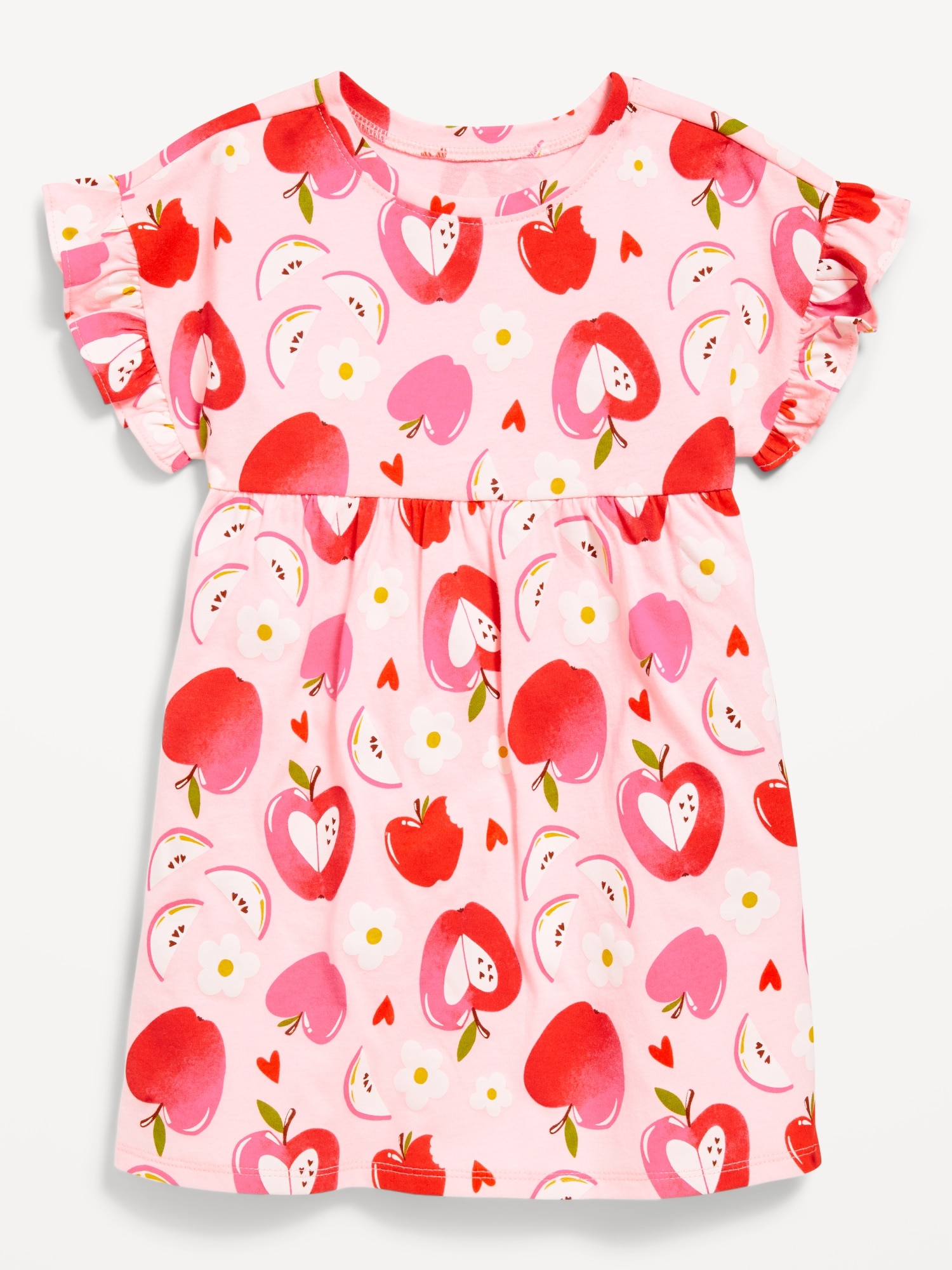 Printed Fit and Flare Dress for Toddler Girls