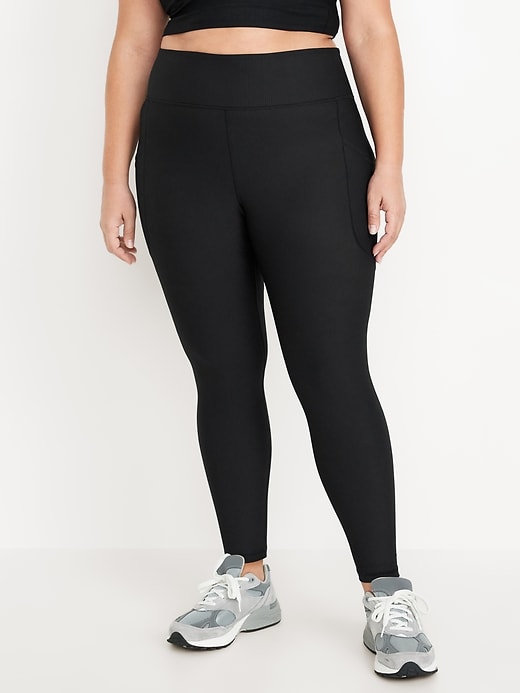 Image number 5 showing, High-Waisted PowerSoft Ribbed Leggings