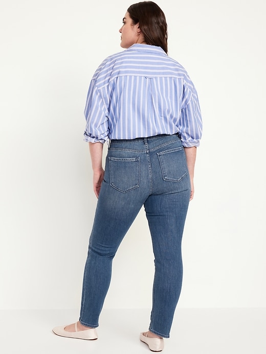 Image number 6 showing, High-Waisted Wow Straight Ankle Jeans