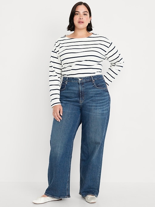 Image number 7 showing, Extra High-Waisted Wide-Leg Jeans