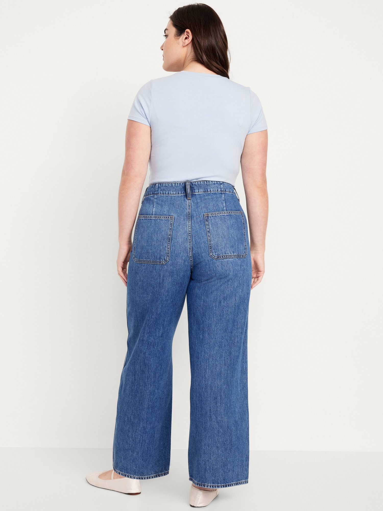 High-Waisted Baggy Wide-Leg Trouser Jeans | Old Navy