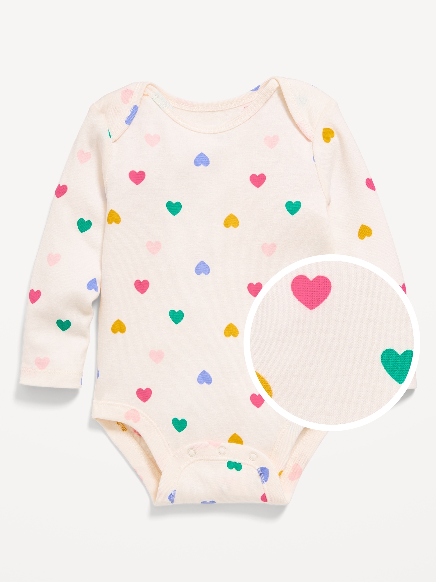 Printed Long-Sleeve Bodysuit for Baby