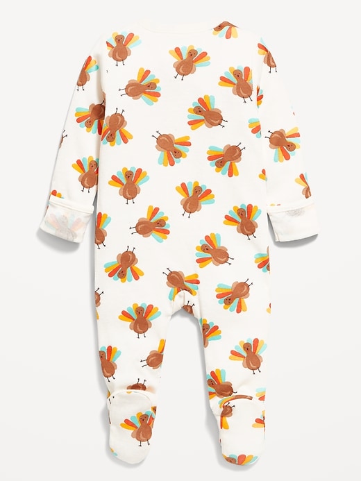 View large product image 2 of 2. 2-Way-Zip Printed Sleep &amp; Play Footed One-Piece for Baby