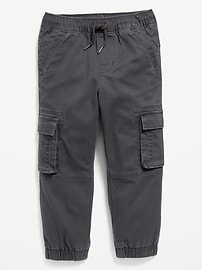 Image number 2 showing, Functional Drawstring Cargo Jogger Pants for Toddler Boys