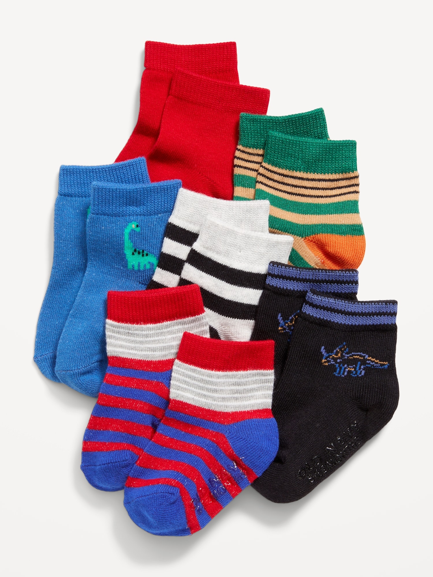 Unisex Crew Socks 6-Pack for Toddler & Baby