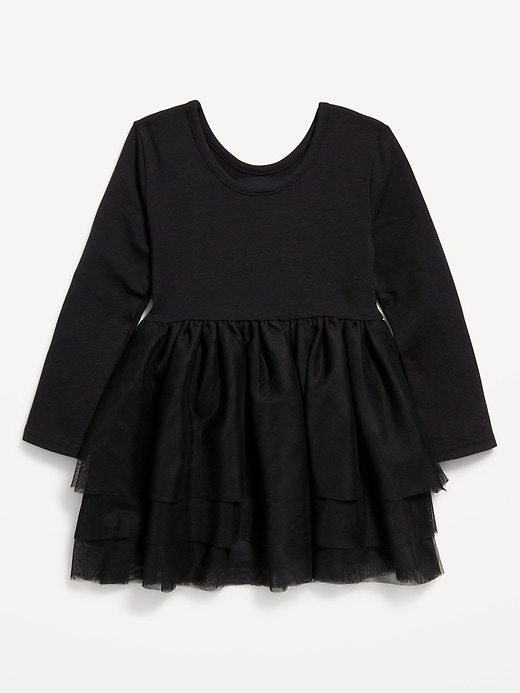 View large product image 2 of 2. Long-Sleeve Fit and Flare Graphic Tutu Dress for Toddler Girls