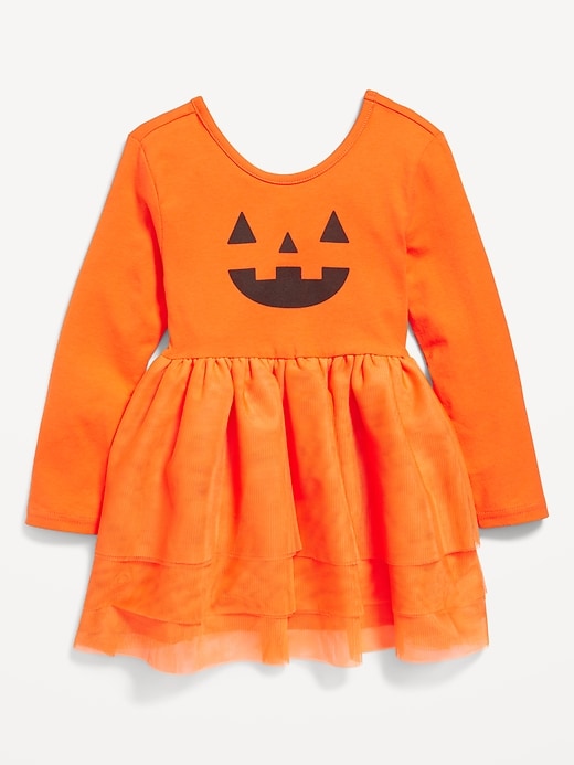 View large product image 2 of 2. Long-Sleeve Fit and Flare Graphic Tutu Dress for Toddler Girls