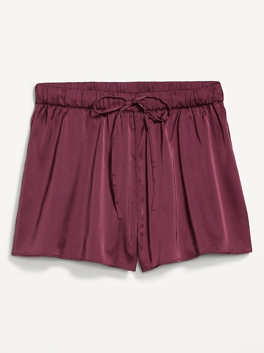 Image number 4 showing, Satin Pajama Shorts