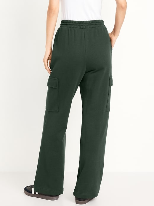 Image number 8 showing, Extra High-Waisted Cargo Sweatpants
