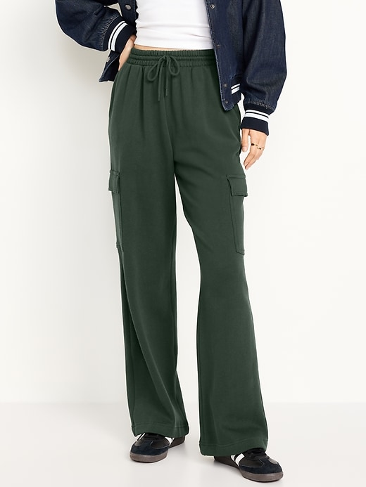 Image number 1 showing, Extra High-Waisted SoComfy Cargo Sweatpants