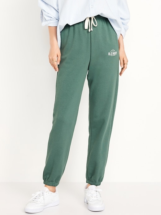 Image number 1 showing, Extra High-Waisted Logo Sweatpants