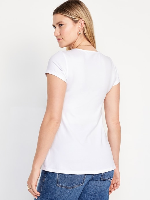Image number 2 showing, Maternity Twist-Front Top