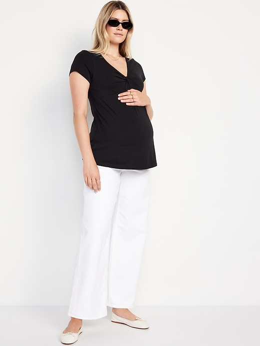 Image number 4 showing, Maternity Twist-Front Top