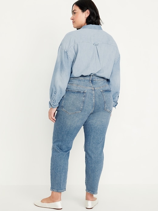 Image number 8 showing, High-Waisted OG Straight Ripped Ankle Jeans