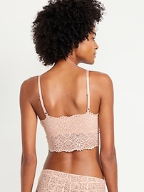 Image number 2 showing, Lace Longline Bralette