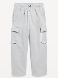 View large product image 4 of 4. Straight Leg Fleece Cargo Sweatpants for Boys