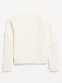 View large product image 3 of 3. SoSoft Wrap-Front Sweater for Girls