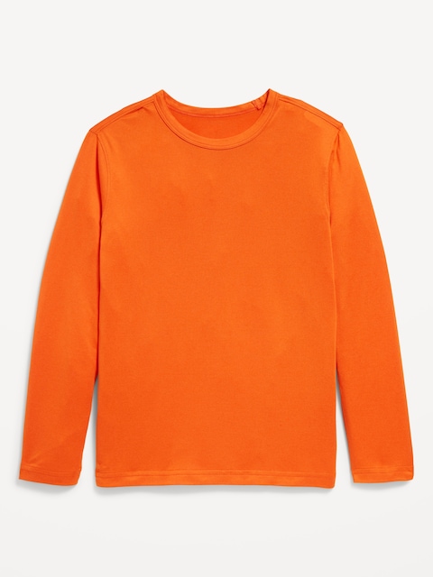 CloudMotion Long-Sleeve Performance T-Shirt for Boys - Firefall