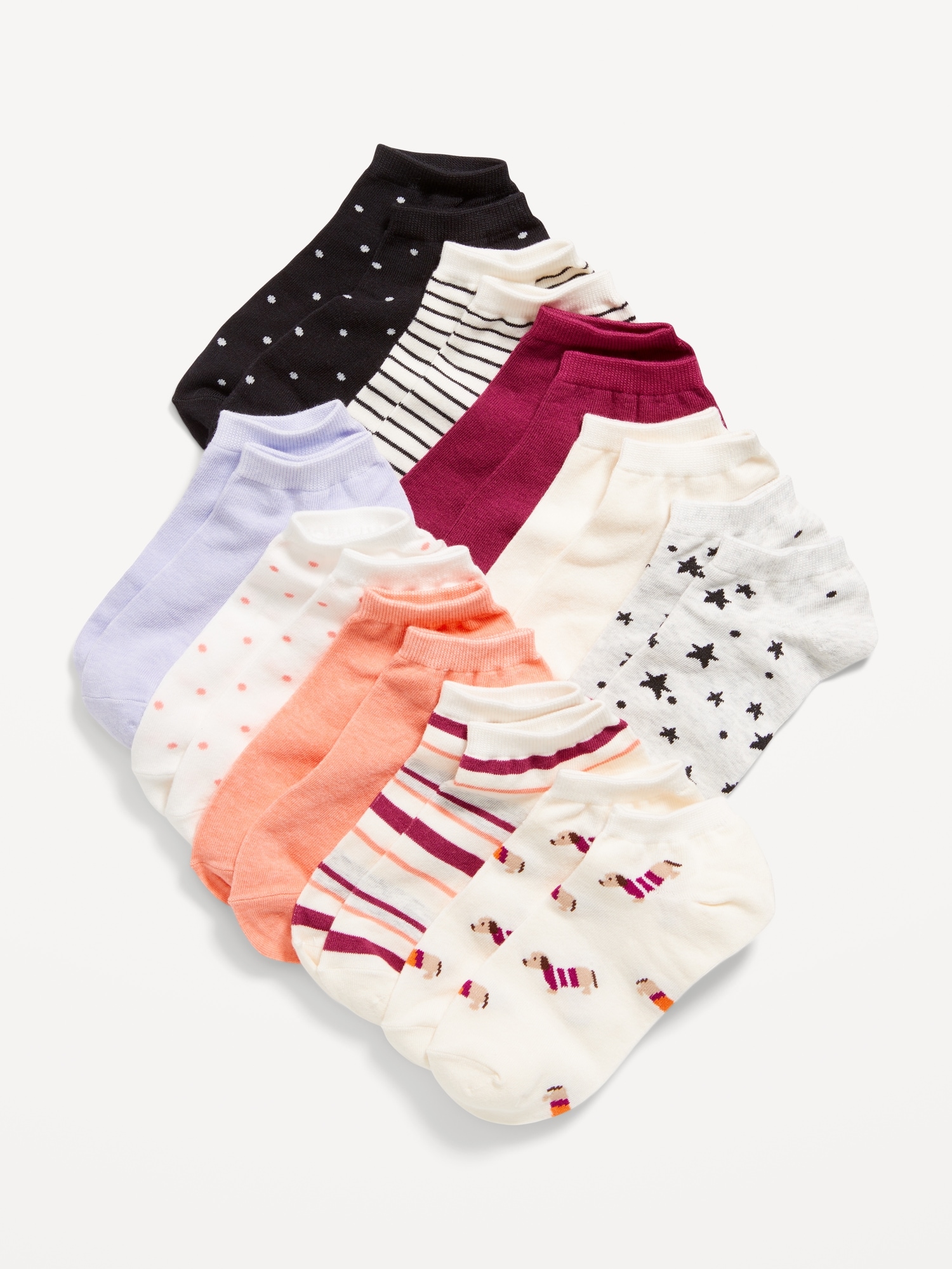 Ankle Socks 10-Pack for Girls