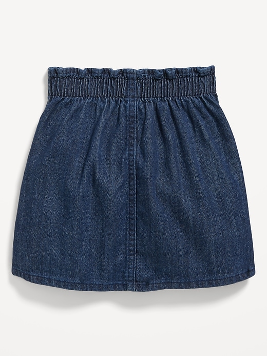 View large product image 2 of 3. Button-Front Heart-Pocket Jean Skirt for Toddler Girls