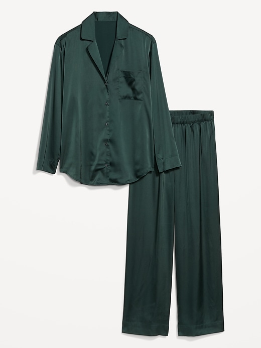 Image number 4 showing, Satin Pajama Pant Set