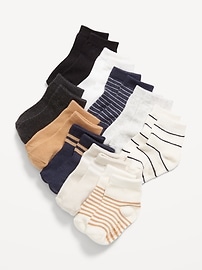 Image number 1 showing, Unisex Crew Socks 10-Pack for Toddler & Baby