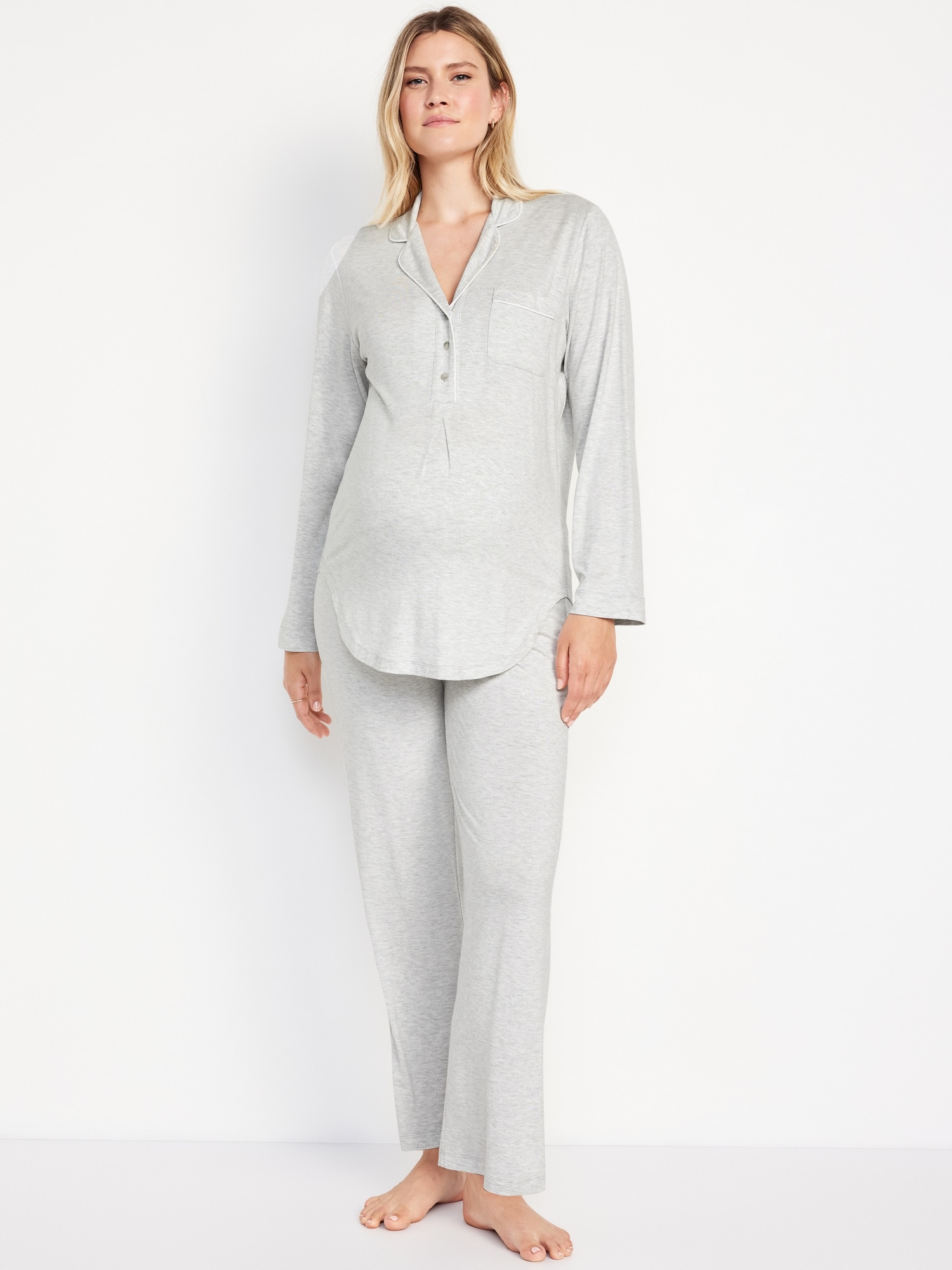 Maternity Knit Pajama Set