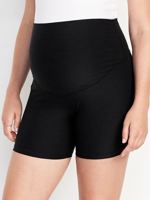 Image number 5 showing, Maternity Cloud+ Bike Short -- 6-inch inseam