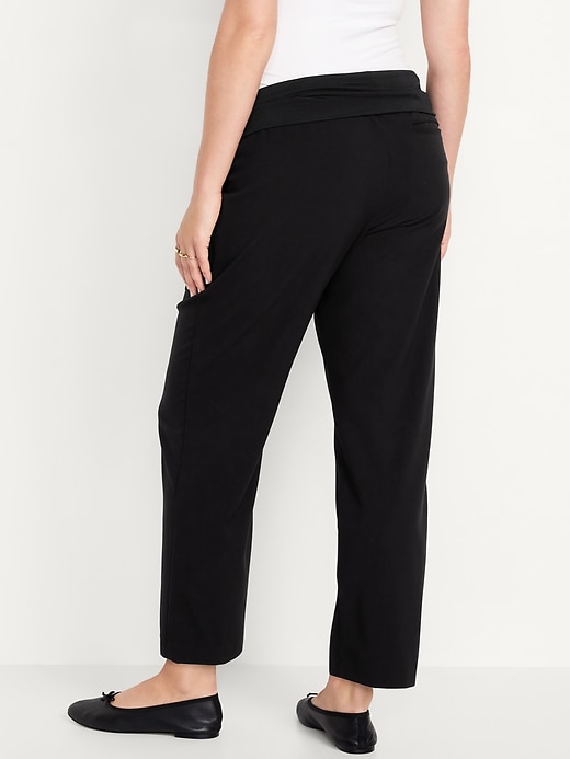 Image number 8 showing, Maternity Rollover-Waist Billie Trouser