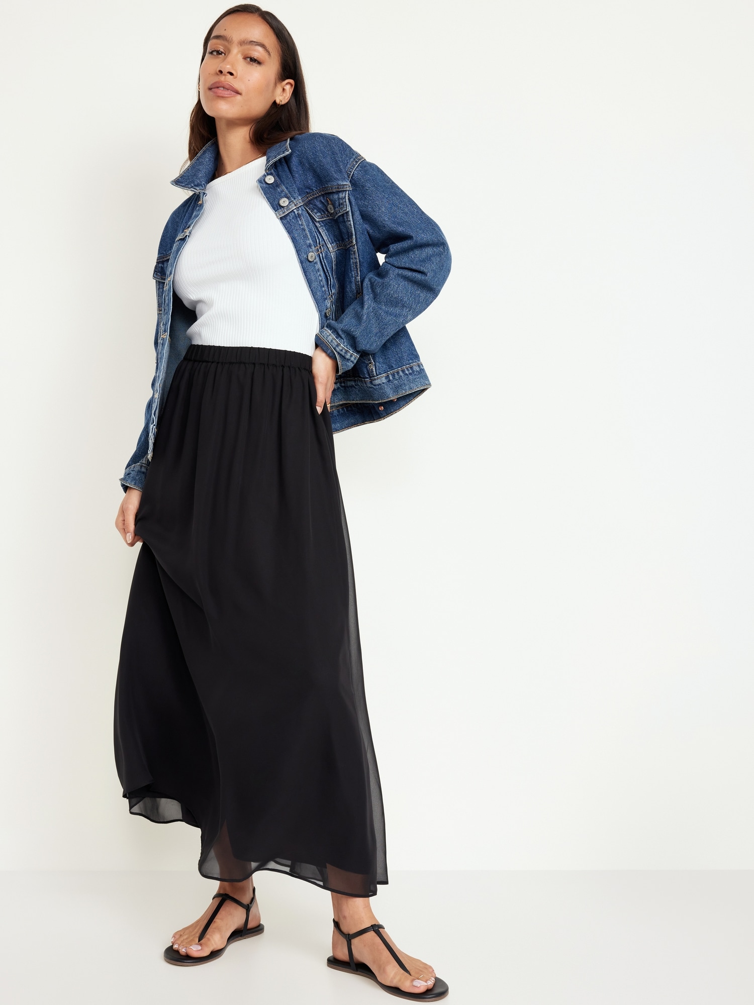 Chiffon Maxi Skirt Old Navy